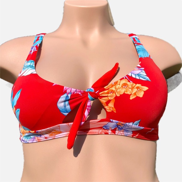 TiniBikini Women’s Swimsuit Bikini Bathing Suit Top Bright Tropical XL - Picture 11 of 11